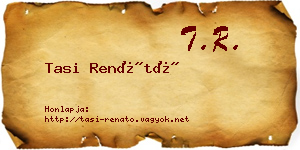 Tasi Renátó névjegykártya