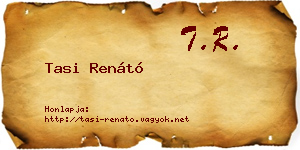 Tasi Renátó névjegykártya