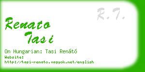 renato tasi business card